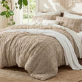 Bedsure Boho Comforter Set Full, Bedroom Decor Bedding Set Light Brown by BEDSURE