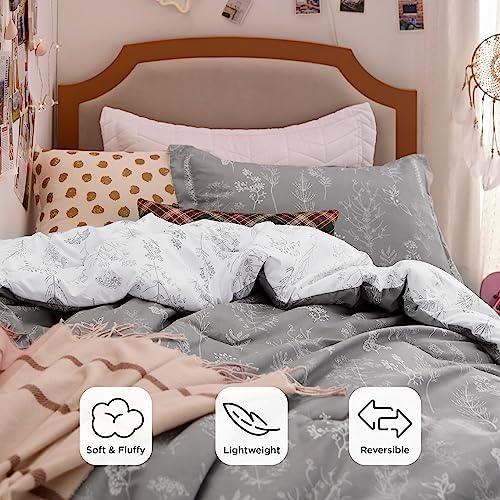 Bedsure Light Grey Twin/Twin XL Comforter Set - Image 3
