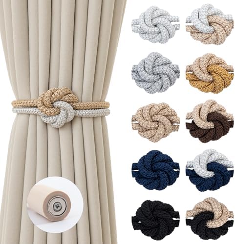Magnetic Curtain Tiebacks Holdbacks Rope Curtain Tie Backs Outdoor Contoeey by CurtainTiebacks