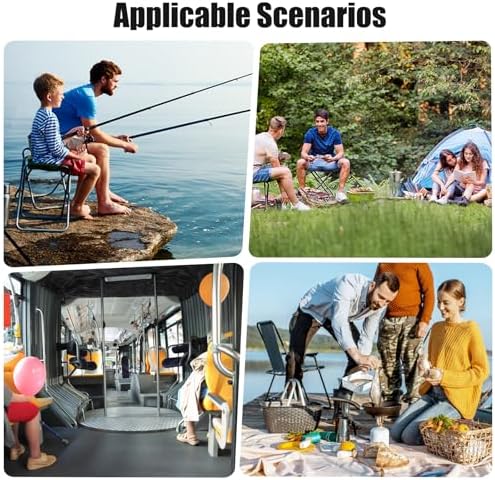 16 Inch Tall Portable Folding Camping Stool - Image 6
