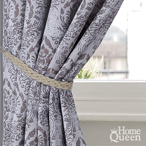Home Queen Hand Braided Curtain Tie Back, Buckle Holdback Drapery Curtain - Image 5