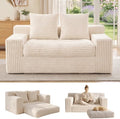 Small Boneless Couch, Boneless Loveseat Convertible Sofa Bed Sleeper Sofa Couch by FelizHome