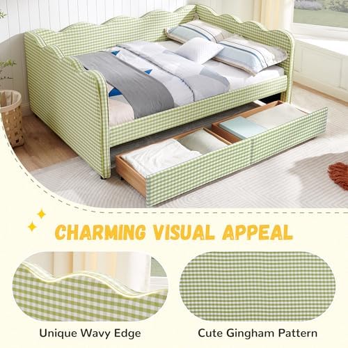 DEINPPA Full Size Gingham Daybed - Image 5