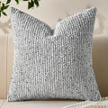 Soft Wool Decorative Throw Pillow Covers 20x20 Blue SY011C20 by Allorry