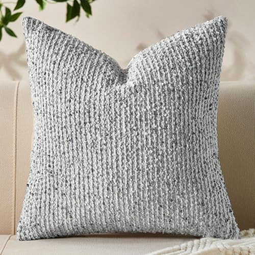 Soft Wool Decorative Throw Pillow Covers 20x20 Blue SY011C20 by Allorry