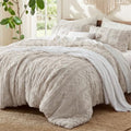 Bedsure Tufted Boho Comforter Set King, Bedroom Decor Bedding Set Linen by BEDSURE