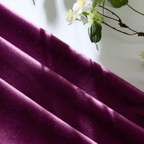 GIGIZAZA Velvet Pillow Covers 20x20 Decorative Pillows Pack of 2 Purple - Image 4