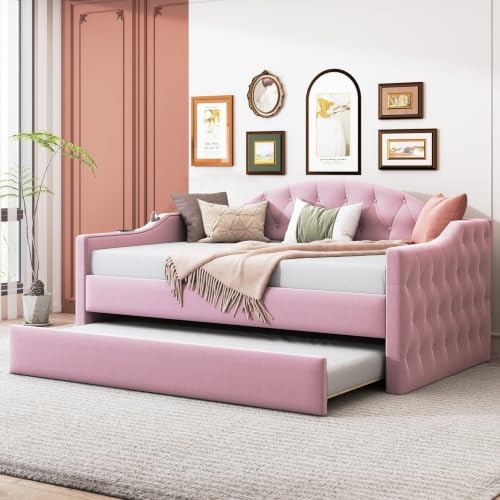 Upholster Twin Size Daybed Frame by Unknown