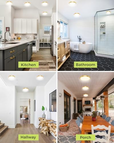hepside 6PACK LED Flush Mount Ceiling Light, 3000K-4000K-6500K & 100W - Image 5