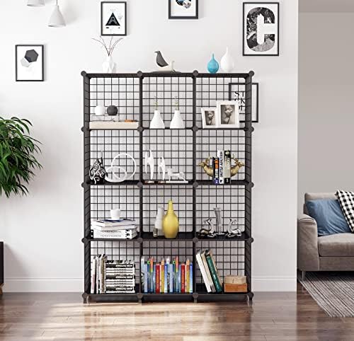 AWTATOS Wire Cube Storage, Closet Organizer, 12 Cube Storage Shelf - Image 2