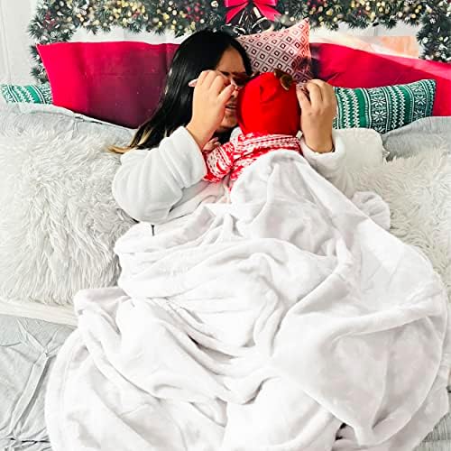Bedsure GentleSoft Fleece Blanket California King White - Image 6