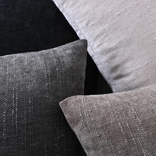 Set of 4 Soft Textured Decorative Throw Pillow Covers 22x22 Inch Cozy Farmhouse - Image 6