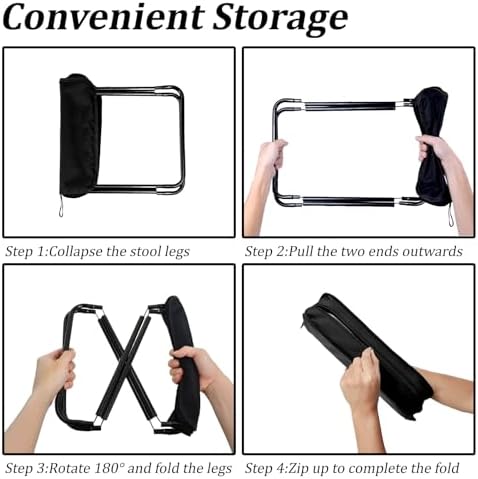 Camping Stool Portable Pocket Handbag Stool - Image 4
