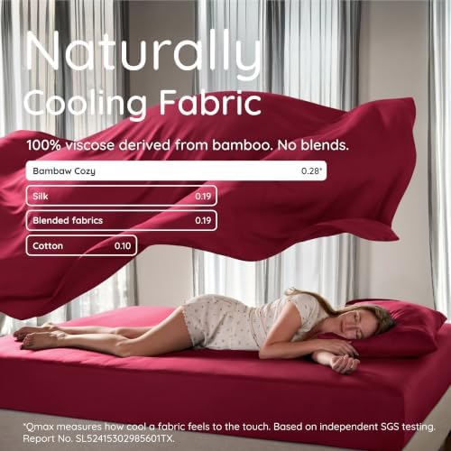 Bambaw Twin Sheets Set – 4-Piece Set of 100% Viscose Derived from Bamboo Sheets - Image 7