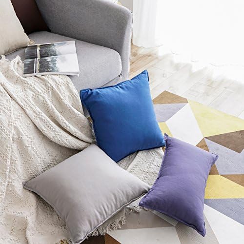 Jeanerlor Decorative Cotton Linen Chair Natural Throw Pillow Case, Sofa Durable - Image 4