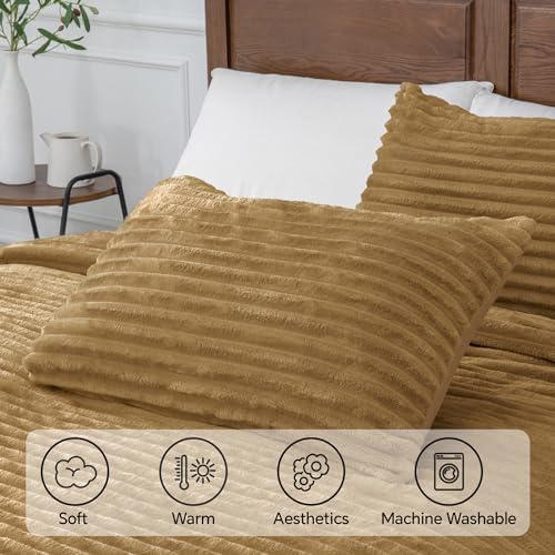 BEDELITE Fleece King Comforter Set, Fluffy Bed Set - Image 5