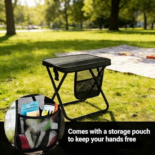2 Pack Portable Folding Stool, Backpack Chair - Image 5