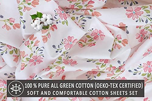 RUVANTI 100% Cotton Percale King Sheets, King Size Sheets Set - Image 6