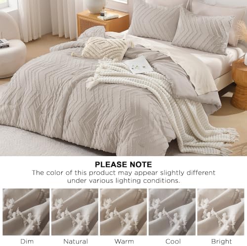 Andency Linen Oversized Queen Comforter Set, 3 Pieces Bedding Set - Image 6