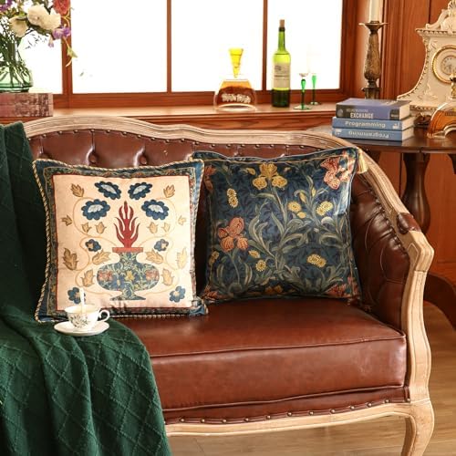 patdrea Designer Velvet Vintage Throw Pillow Cover - Image 6