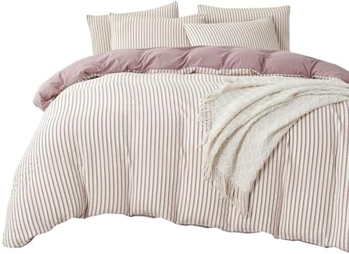 Comforter Set Queen Size Soft Luxury Washed Microfiber Jacquard 3 Pieces Bedding - Image 3