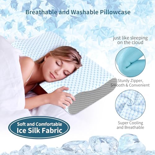 Cervical Pillow for Neck Pain Relief, Contour Memory Foam Pillows for Sleeping - Image 4