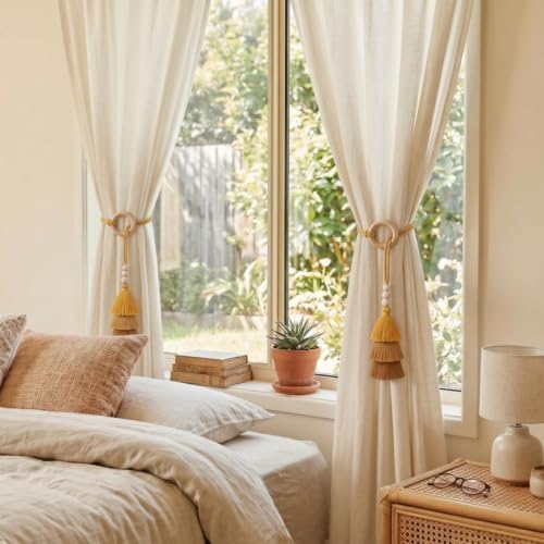 Novabright 4 Pcs Boho Curtain Tiebacks - Image 4