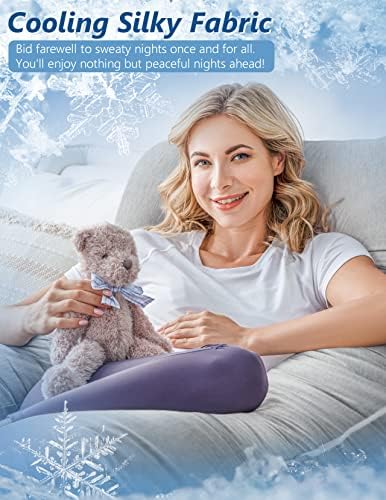 Pregnancy Pillows, Cooling Silky Pregnancy Pillows - Image 4