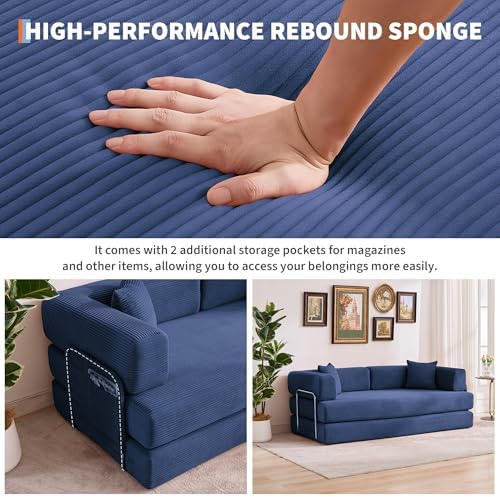 5-in-1 Convertible Sleeper Sofa Bed - Image 3