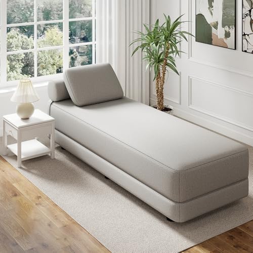80-Inch Inch Upholstered Daybed, Chaise Lounge Chair Indoor by WixidielFurniture