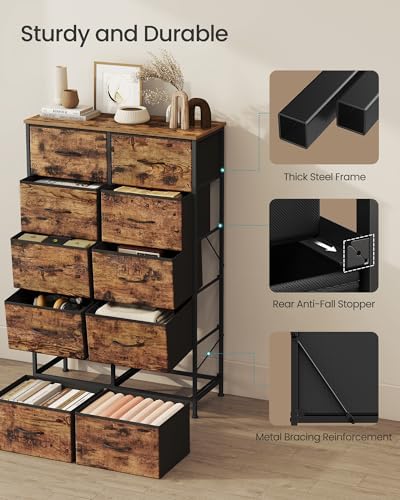 SONGMICS Dresser for Bedroom, Tall Dresser - Image 6