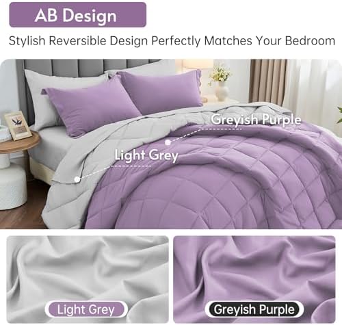 MUXHOMO Twin Comforter Set 5 Pieces - Image 3