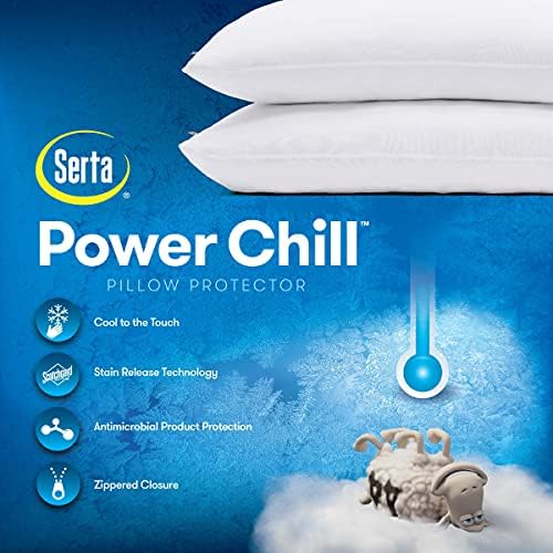 Serta Power Chill Cooling Pillow Protectors, Standard/Queen - Image 5