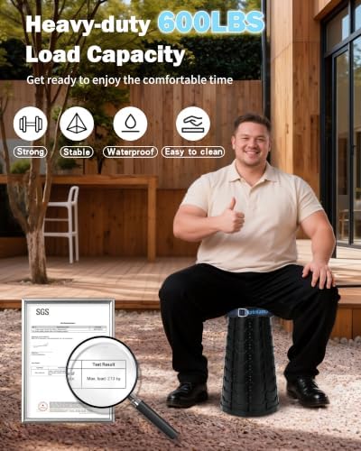 Portable Collapsible Stool Chair Folding Camp Seat - Image 4