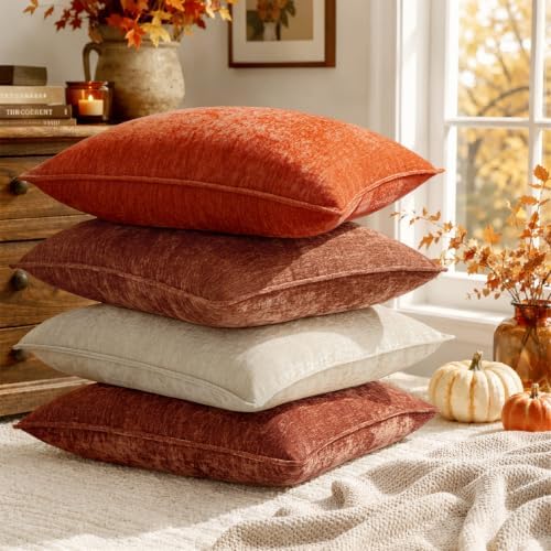 MIULEE Chenille Couch Pillow Covers Fall - Image 6