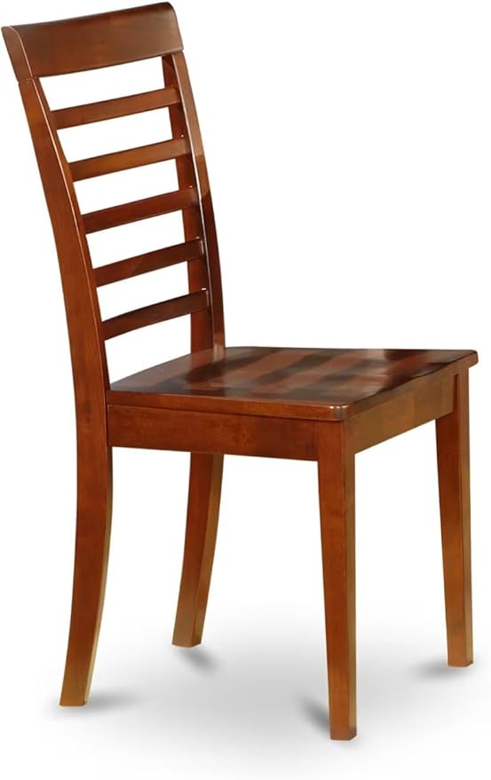 East West Furniture CAML5C-MAH-W 5 Piece Kitchen Table Set for 4 Includes a Rectangle Dining Room Table and 2 Dining Chairs with 2 Benches, 36x60 Inch, Mahogany