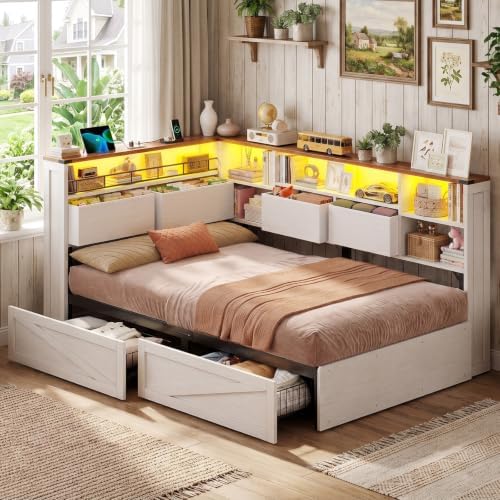 AOGLLATI Twin Corner Bed Daybed - Image 2