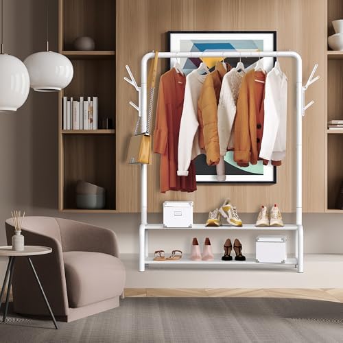 Simple Houseware 52" W Freestanding Closet Garment Rack - Image 4