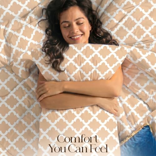 Utopia Bedding 3 Pc King Comforter Set, Printed Comforter - Image 3