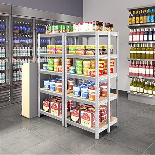 Yaheetech 5-Tier Heavy Duty Storage Shelves 35.5"W x 12"D x 71"H Silver - Image 5
