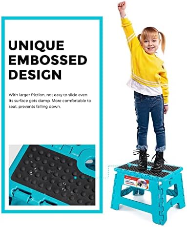 Folding Step Stool 9 Inch, Non-Slip Surface Stool - Image 2