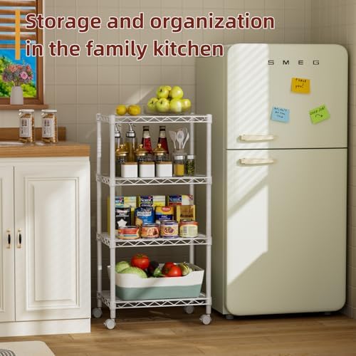 4 Small Wire Shelves Kitchen Pantry Close Home Organizers and Storage Bathroom - Image 5