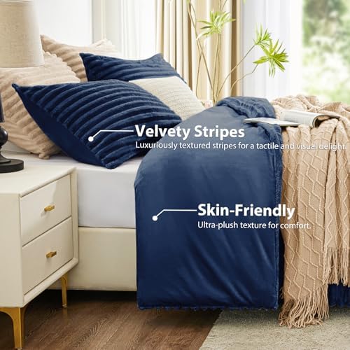 EXQ Home Fluffy Comforter Set California King, 3 Pieces Bed Set - Image 3