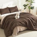 Litanika Brown Twin/Twin XL Comforter Set by Litanika