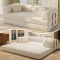 79" Convertible Futon Sofa Bed, Boneless Couch by ZQRhome