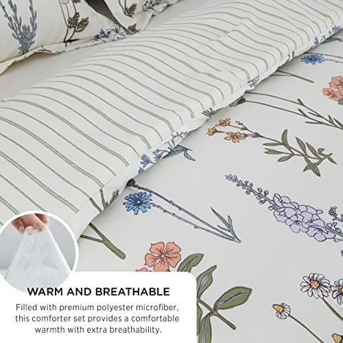 Bedsure Floral Comforter Full Size - Image 3