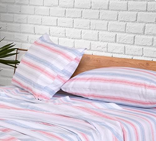 RUVANTI 100% Cotton Full Sheets, Percale Bedding Full Size Set - Image 4