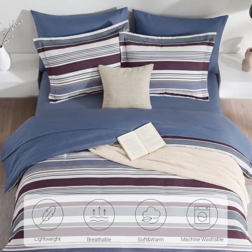 Monbix Full Size Comforter Sets-7 Pieces Bed in a Bag Full Bedding Set - Image 5