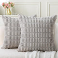 2 Pack Corduroy Decorative Throw Pillow by WHATWEARS