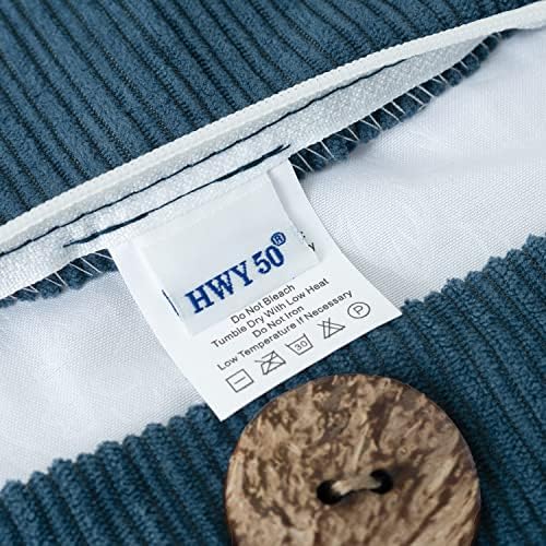 HWY 50 Blue Chenille Throw Pillow Covers 16x16 Inch Buttons Pack of 2 - Image 2